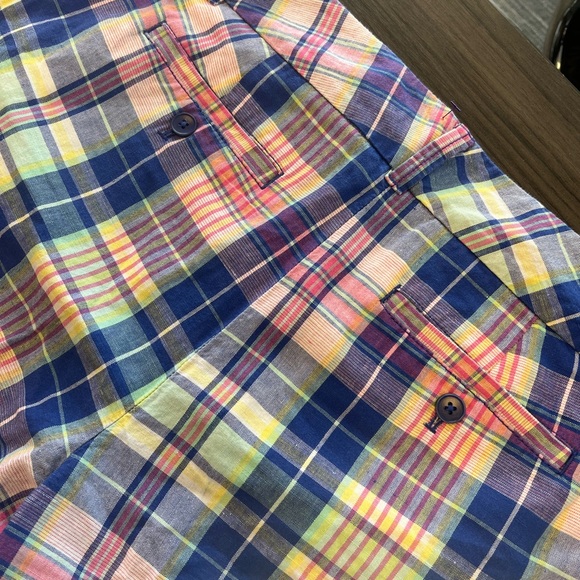 Talbots women's multicolor plaid shorts size 10 - NICE - Picture 4 of 10